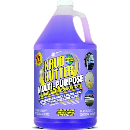 Krud Kutter Pressure Washer Cleaner, Liquid, Mild, 1 gal Bottle PWC014